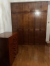 雅华香舍 衣柜 胡桃木实木衣柜现代中式对开门卧室大小户型衣橱 三门衣柜 晒单实拍图