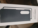 三星（SAMSUNG） Galaxy Z Fold4 原装手机壳 真皮革保护壳 手机保护套 灰绿 实拍图