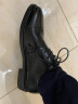 海澜之家HLA皮鞋男士商务休闲系带正装德比鞋子HAAPXM2AB90359 凉鞋款39 实拍图