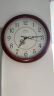 汉时（Hense）创意实木挂钟客厅时钟现代简约挂表家用挂墙石英钟表HW18棕色38cm 实拍图