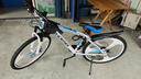 凤凰（Phoenix） 山地自行车成年人男士女士学生变速减震油刹线刹山地车自行车 白蓝色三刀轮高碳钢车架 26寸（身高160-180左右） 24速数字指拨/默认线碟可改油碟 实拍图