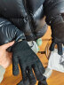 JOMA儿童保暖手套男女童冬季针织防寒手套触屏跑步骑行足球训练手套 黑白 均码（17CM） 实拍图