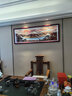良品大师山水画办公室挂画中式客厅装饰画万里长城靠山图茶室字画风景壁画 鸿运当头A2 55*170cm宣纸锦绫+有机玻璃+红褐色实木框（较小） 实拍图