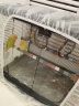达洋鹦鹉笼鸟笼高透明观赏玻璃鸟笼家用鹦鹉笼子虎皮牡丹玄凤笼子 6001黑（含14件套礼包） 晒单实拍图
