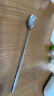 路卡酷（LUCUKU）304不锈钢长柄搅拌勺子 咖啡勺宝宝奶粉搅拌棒蜂蜜小汤匙2支装 实拍图