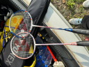 YONEX尤尼克斯羽毛球拍碳素中杆比赛训练对拍NR7I白蓝/白粉附球和手胶 晒单实拍图