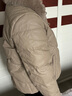 鸭鸭（YAYA）中年妈妈装羽绒服女短款狐狸毛领冬装中老年人女装加厚防寒外套 卡其灰色 2XL 实拍图