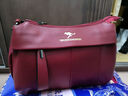 袋鼠真皮妈妈包女式斜挎包2025新款大容量软皮包送婆婆母亲礼物单肩包 红色（配礼盒+手包卡包） 大包（长29-厚6-高20厘米） 实拍图