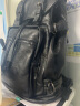 路西法真皮防水韩版男双肩包商务通勤背包大容量旅行包15英寸电脑包L132 黑色 晒单实拍图