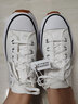 匡威（Converse）RunStarHike 黑白熊猫 高帮厚底增高帆布运动鞋情侣休闲鞋男女鞋 168817C 白低 38 /5.5 实拍图