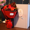 初朵 11朵红玫瑰康乃馨鲜香皂花束同城配送情人节礼物生日送女友 实拍图