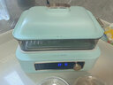 富得莱电蒸锅电煮锅大容量家用蒸锅一体多功能电蒸箱蒸笼锅多层蒸汽锅多用途锅 薄荷绿两层蒸笼豪华款 实拍图