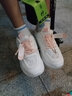 李宁热断码女童鞋子2025春秋新款儿童小白鞋中大童女孩运动老爹鞋 粉红(升级款) 34 实拍图