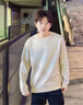 GENIOLAMODE毛衣男士冬季保暖圆领打底内穿长袖毛线针织衫男生衣服 卡其 M 实拍图