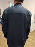 恒源祥春秋款外套中年男士夹克休闲男装薄款外套中老年人夹克衫爸爸外衣 翻领拉链蓝黑色 3XL (185) 建议158-68斤 实拍图