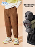 班尼路儿童裤子冬季2025款中大童一体绒休闲裤男女童灯芯绒加绒束脚长裤 实拍图