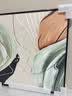 墨派（Mopai）餐厅装饰画手绘油画美式花卉高端客厅肌理挂画正方形壁画免打孔 多巴胺 60*60cm手绘油画 实拍图