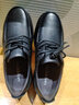 老人头（LAORENTOU）皮鞋男商务休闲低帮鞋头层牛皮系带厚底透气爸爸鞋 260279 黑38 实拍图