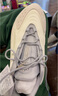 adidas OZELIA经典复古厚底增高老爹鞋男女阿迪达斯官方三叶草   白/米白/灰 ID1122   38.5 实拍图