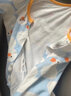婧麒（JOYNCLEON）【带口水巾】婴儿衣服春秋款新生儿长袖哈衣纯棉连体衣 套头彩虹 80cm 实拍图