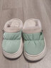 回力女棉拖鞋秋冬季防水厚底踩屎感室内家居月子新款包跟棉鞋加绒拖鞋 绿色 36-37 【偏小一码】 实拍图