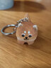 远硕小猫木雕动物钥匙扣挂饰柴犬闺蜜钥匙链可爱女生办公室柴犬小狗狗 秋田犬 1个 挂件（含挂圈） 实拍图