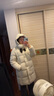 美力城暖天鹅泡芙羽绒服中长款女高端90鹅绒加厚外套保暖157 白色 XL （140-155斤） 实拍图