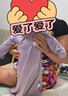 素羽佳suyujia婴儿睡衣夏季薄款莫代尔宝宝连体衣宽松睡袍长袖空调服新生儿睡袋 紫色 莫代尔睡衣单件 73cm (建议身高66-73cm19斤内) 实拍图