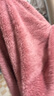 红豆居家睡衣女秋冬季法兰绒女士家居服拉链款套装可外穿 女-豆沙粉160 实拍图