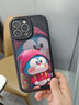 帅玺 适用苹果13/pro/max手机壳 iPhone全包防摔13mini卡通个性创意新硅胶皮纹软壳大笑哆啦男女 【酷炫黑】脸红多啦-贈保护膜 苹果13promax 实拍图