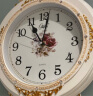 康巴丝（Compas）挂钟欧式田园客厅石英钟表摇摆钟创意时尚时钟挂表C2955白金 32cm 实拍图