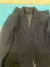戈赛亚小西装女春秋冬季长袖职业装套装正式商务正装面试公务员工作服女 藏青套装（外套+裤子） 3XL （130-140斤） 实拍图