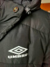 茵宝（Umbro）【罗一舟同款】运动羽绒服连帽中长款户外保暖大衣外套 凝眸黑(灰鸭绒） M （充绒量：285） 实拍图