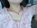 怡缘珠宝黄金挂坠小兔子吊坠生肖兔年红绳项链女款999足金本命年属兔 小兔子红绳项链 金重约0.9-1.1g 实拍图