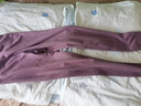 南极人含羊毛蚕丝女士秋裤女保暖裤无痕德绒薄款修身打底线裤紫色M 实拍图