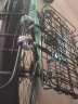 永久山地车后座货架单车骑行配件高碳钢可载人置物架行李架自行车支撑尾架 支撑货架+金属折叠车篮-黑色 晒单实拍图