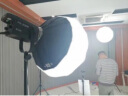 南冠FS-200W直播补光灯 室内人像视频拍摄灯 可调色温常亮灯 柔光美颜led摄影灯 FS-200B+650球型柔光箱+L288灯架 实拍图