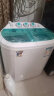 小鸭2.5公斤双缸小型半自动迷你洗衣机 婴儿小洗衣机 家用洗衣机小型洗脱一体WPS2525SJ 蓝色款塑料内桶 实拍图
