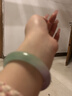 云里春彩紫罗兰翡翠手镯糯冰种浅绿飘花紫翡玉镯子正圈美人镯送礼 56mm 实拍图