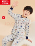 红豆纯棉秋衣秋裤中大童秋冬内衣套装儿童居家睡衣M1081小小巴士165 实拍图