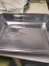 鸿宇316不锈钢保鲜盒带盖方盘冰箱收纳盒盘子野餐盒饺子方盒长方形 316加厚25*20.5.5【一个装】 实拍图
