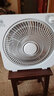 华生台式转页扇电风扇家用鸿运扇静音循环学生桌面小风扇宿舍电扇 白灰色12寸 升级款 3米线 实拍图