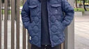 Teenie Weenie Men小熊男装羽绒服冬季衬衫式羽绒服保暖外套外套男 藏青色 M (170) 实拍图