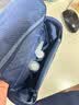 MUJI 聚酯纤维 可吊挂式洗脸用具盒 化妆包旅行便携洗漱包 藏青色 宽16*长19*厚度6cm 实拍图
