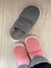 朴西棉拖鞋室内家用2024冬季保暖包跟厚底防水防滑月子鞋女加绒加厚 太空灰 均码 44-45（适合4344） 实拍图