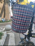 凤恩（fengen） 自行车车筐车电动车前车筐帆布折叠车篓山地车挂篮单车菜篮子布篮子 升级带盖卡其色米格布篮子带垫板 实拍图