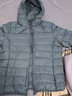 雅鹿轻薄羽绒服女短款连帽秋冬新款90绒轻便外套ap 灰绿色 175/XXL 实拍图