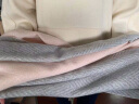 上海故事羊毛围巾女冬款2023年新款拼色人字纹长巾保暖亲肤女士围脖 粉灰 晒单实拍图