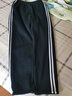 BZDR 夏季棉校服裤子高中学生两条杠藏蓝色薄款运动双杠白边初中校裤 藏蓝二杠（冬季加绒棉）加绒 2XL (175) 130-145斤左右 实拍图