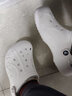 CROCS卡骆驰秋冬新品暖棉洞洞鞋男女秋冬款贝雅暖棉拖鞋|205969 白/浅灰-11H(建议买大一码) 39 (240mm) 实拍图